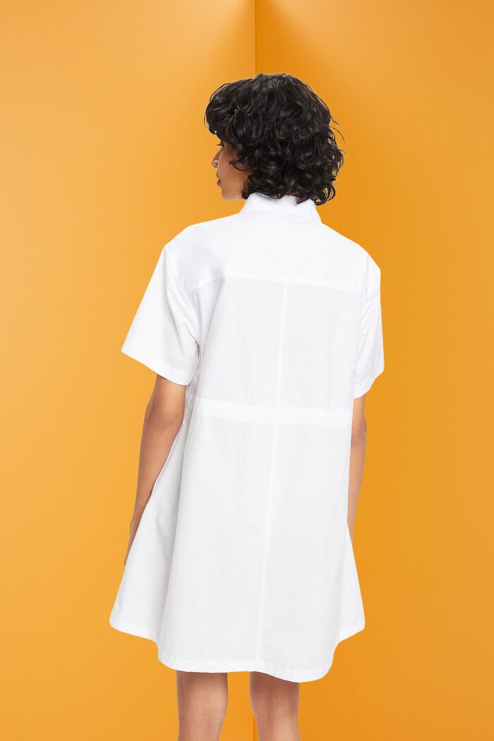 Mini robe-chemise imprimée, WHITE, detail image number 3