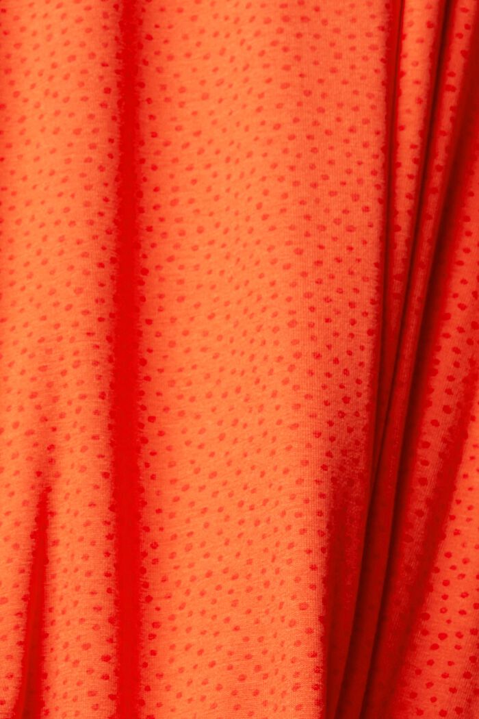Chemise de nuit à motif tacheté imprimé, LENZING™ ECOVERO™, RED ORANGE, detail image number 4