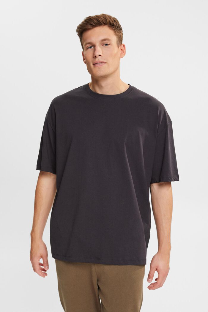 T-shirt en jersey oversize, BLACK, detail image number 0