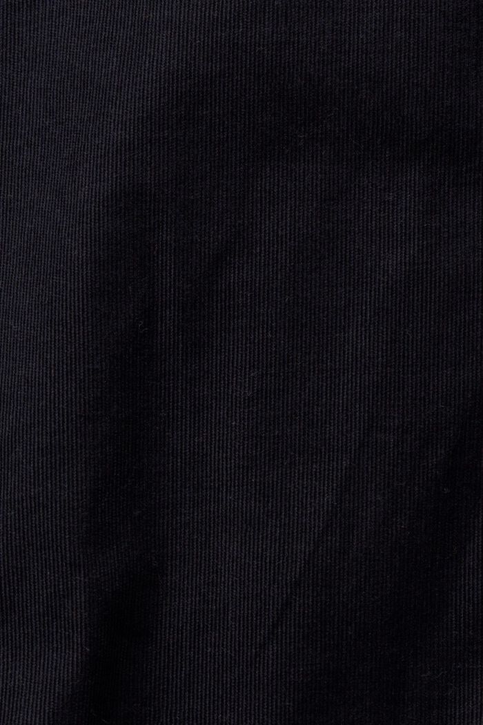 Chemise à col boutonné en velours côtelé, BLACK, detail image number 5