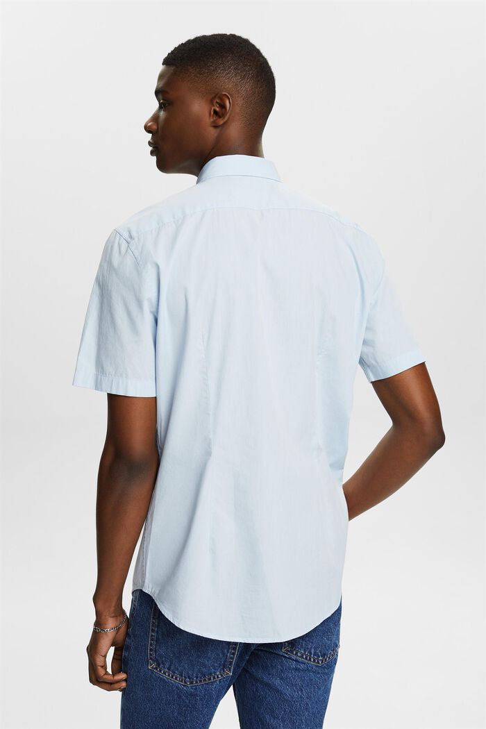 Chemise à manches courtes en popeline de coton, LIGHT BLUE, detail image number 2