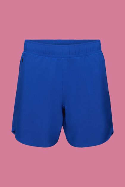 Short de sport à poches zippées, BRIGHT BLUE, overview