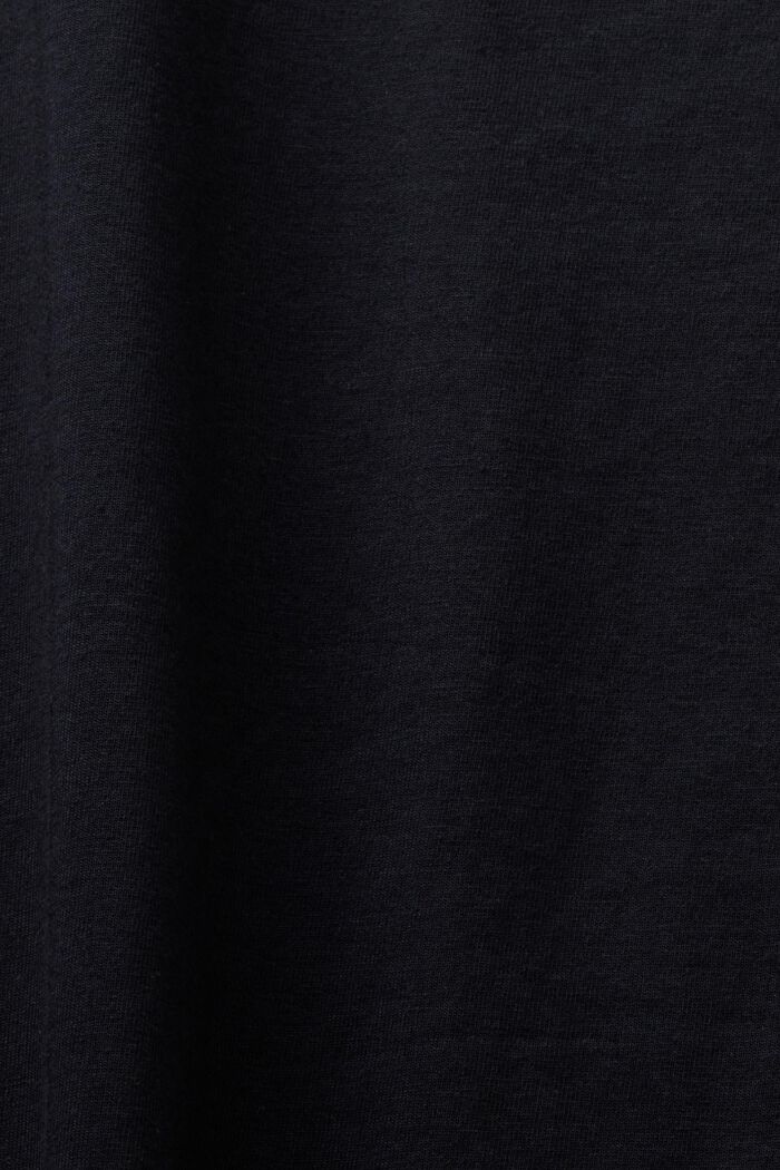 T-shirt à col ras-du-cou, BLACK, detail image number 4