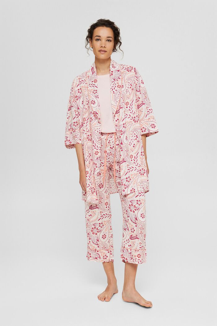 Kimono en LENZING™ ECOVERO™, LIGHT PINK, detail image number 0