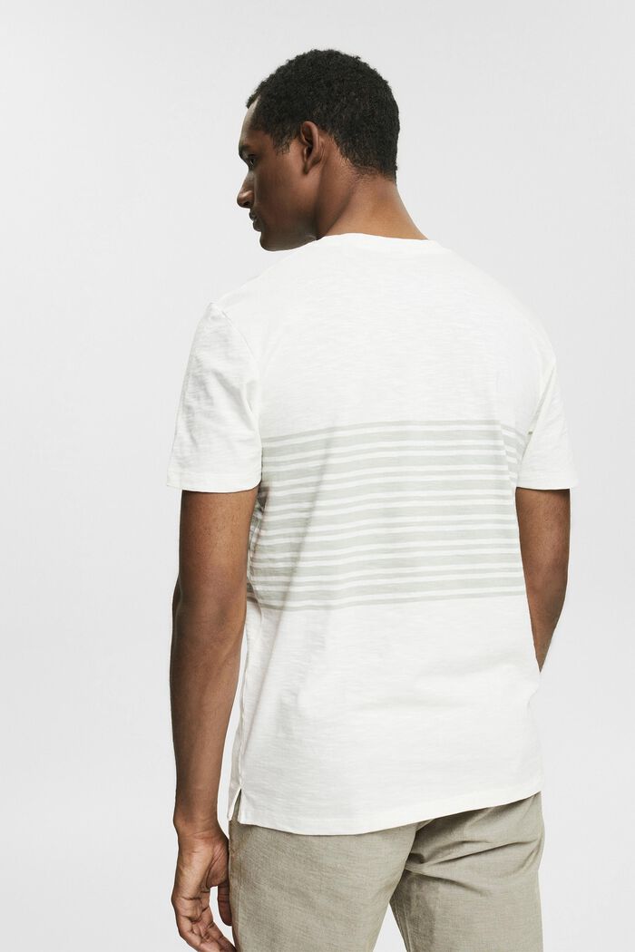 T-shirt en jersey à motif à rayures, OFF WHITE, detail image number 3