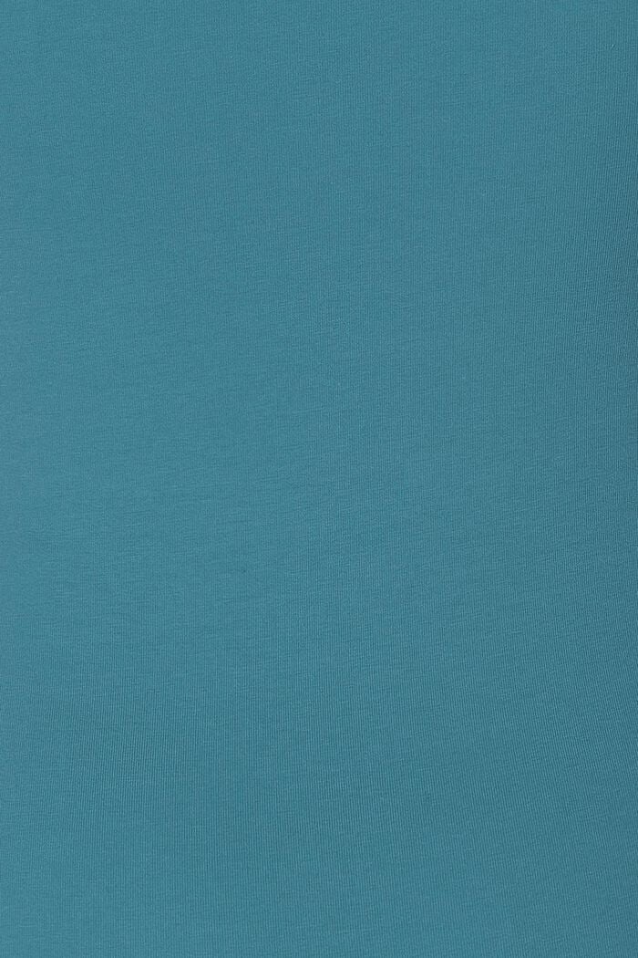 Haut en jersey côtelé à manches 3/4, TEAL BLUE, detail image number 3