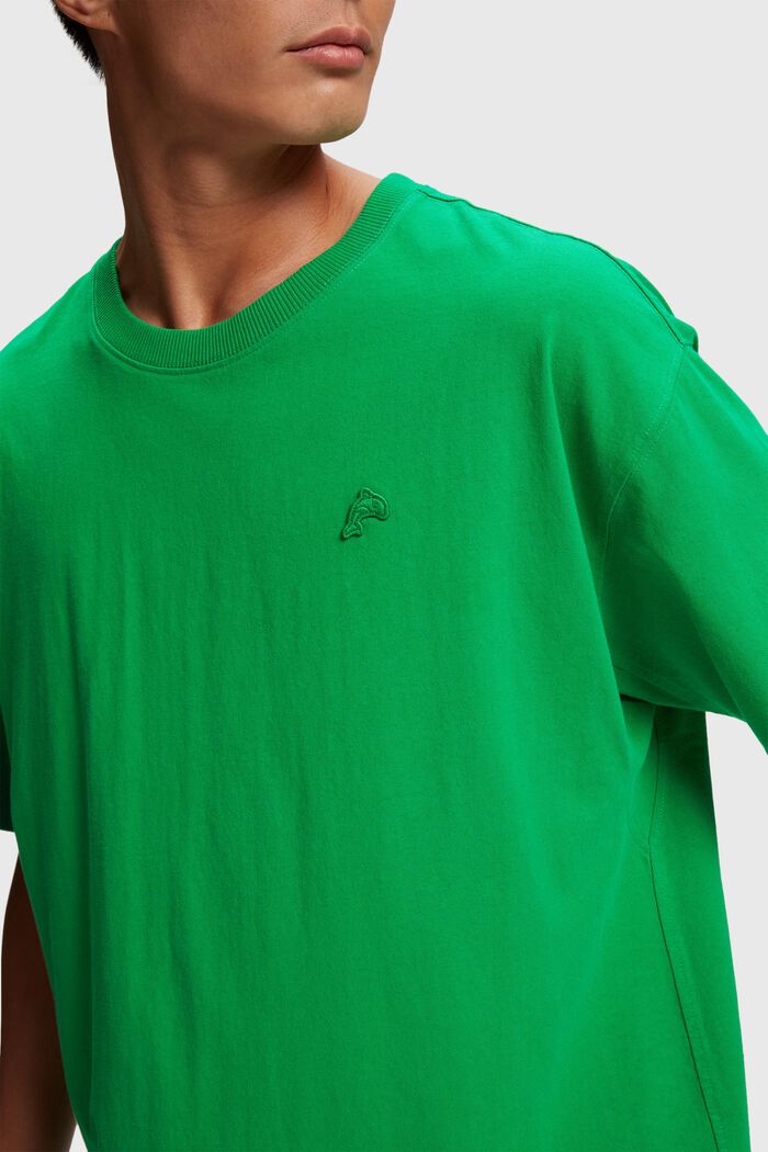T-shirt Relaxed Fit orné du dauphin coloré, GREEN, detail image number 2