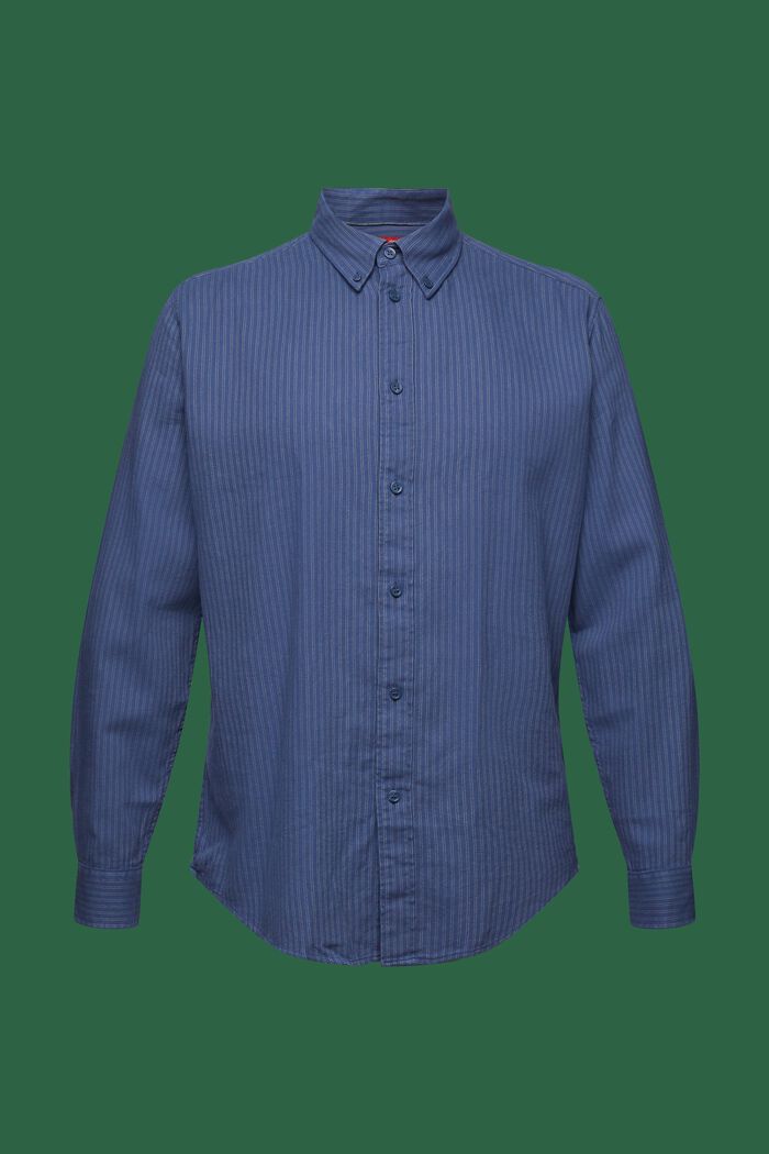 Chemise en flanelle de coton à carreaux, GREY BLUE, detail image number 7