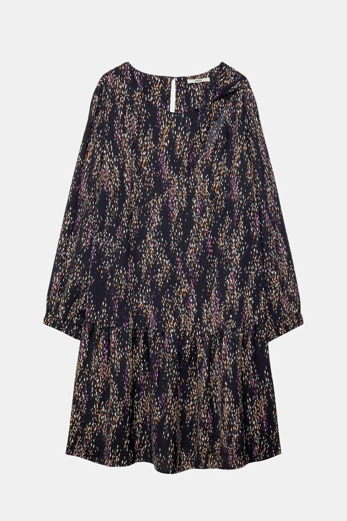 Mini-robe à motif et découpe CURVY, BLACK, detail image number 2