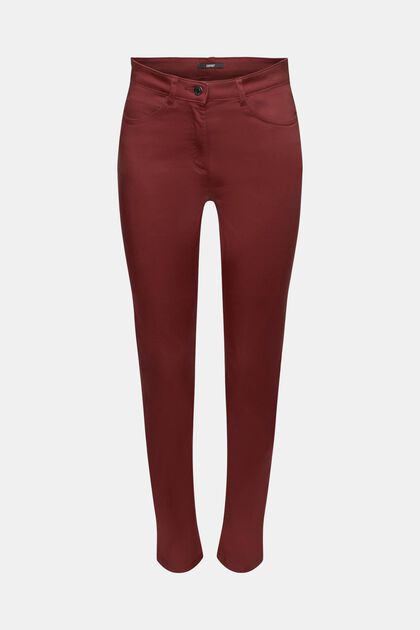 Pantalon chino, BORDEAUX RED, overview