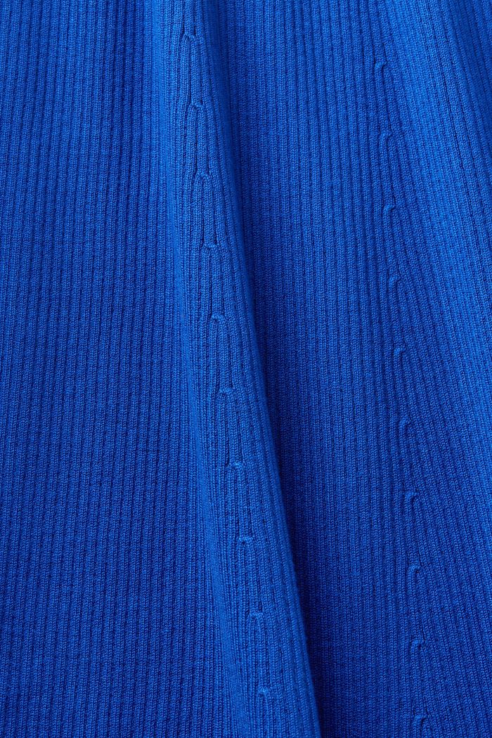 Robe longueur midi côtelée sans manches, BRIGHT BLUE, detail image number 5