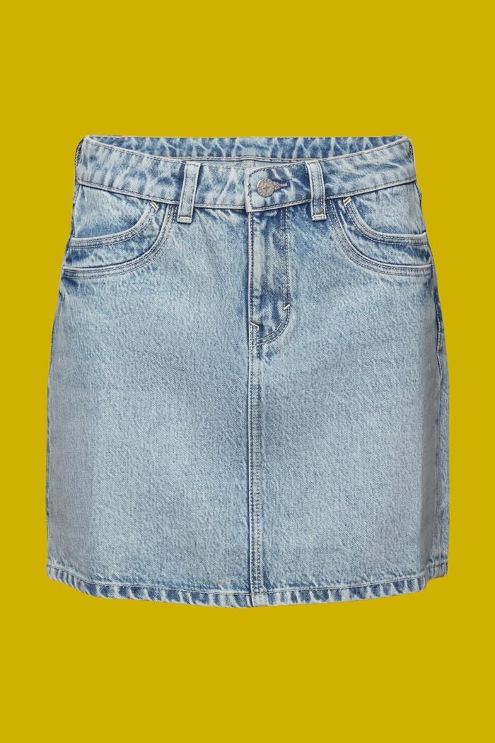Mini-jupe en jean, TENCEL™, BLUE BLEACHED, detail image number 6