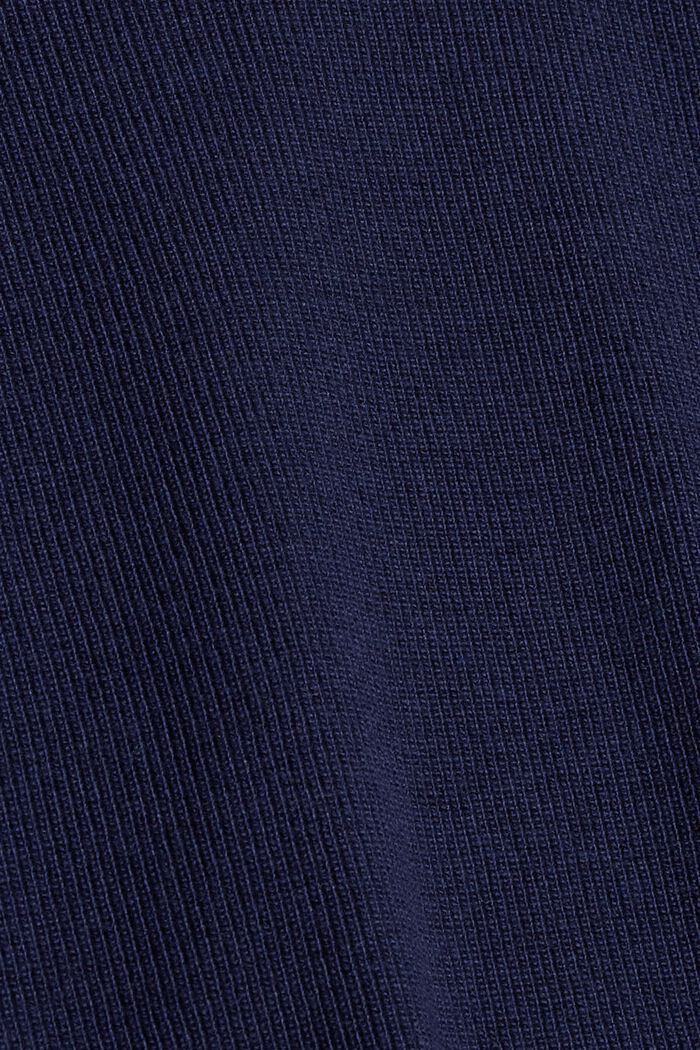 À teneur en laine et cachemire : le pull-over à col bénitier, NAVY, detail image number 4