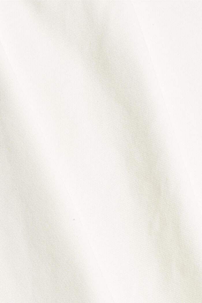 Sweat-shirt court à teneur en coton biologique, OFF WHITE, detail image number 4