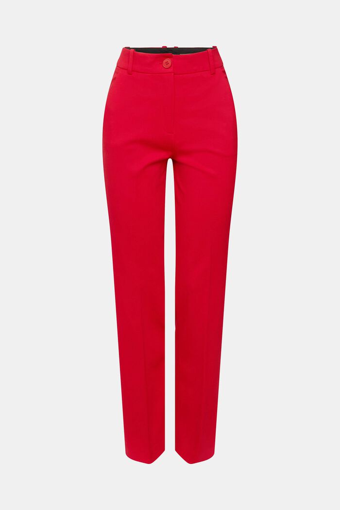 Pantalon stretch de coupe bootcut à taille haute, DARK RED, detail image number 6