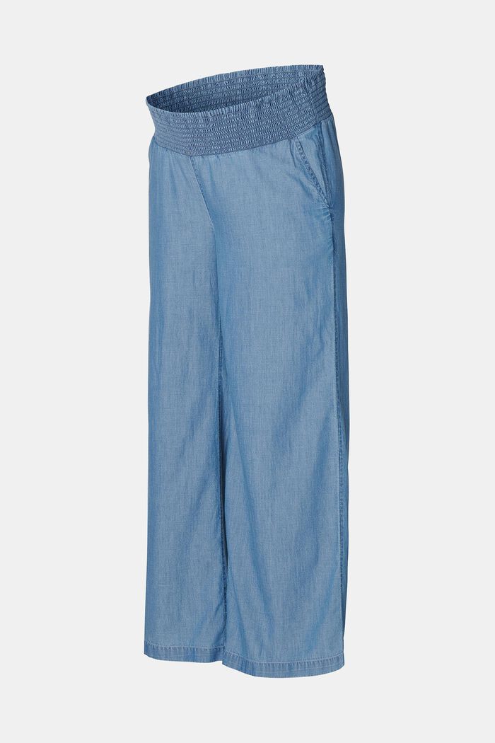 MATERNITY Pantalon à bandeau bas, BLUE LIGHT WASHED, detail image number 4