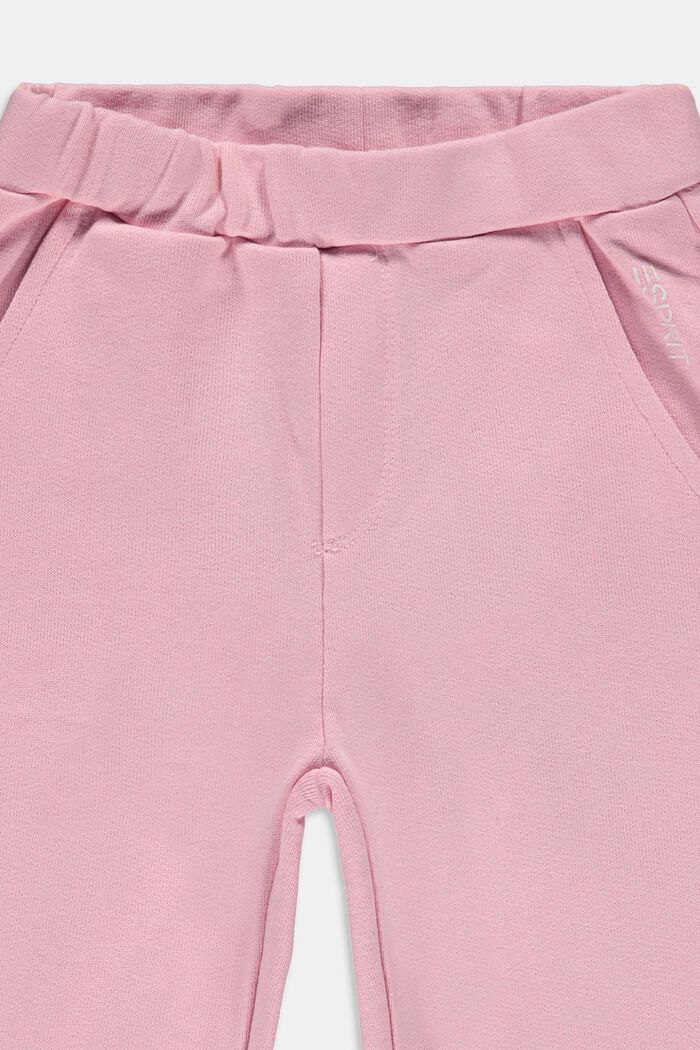Pantalon molletonné basique, 100 % coton, LIGHT PINK, detail image number 2