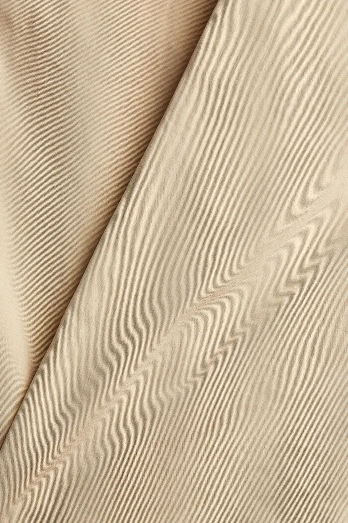 Pantalon corsaire en coton Pima, SAND, detail image number 4