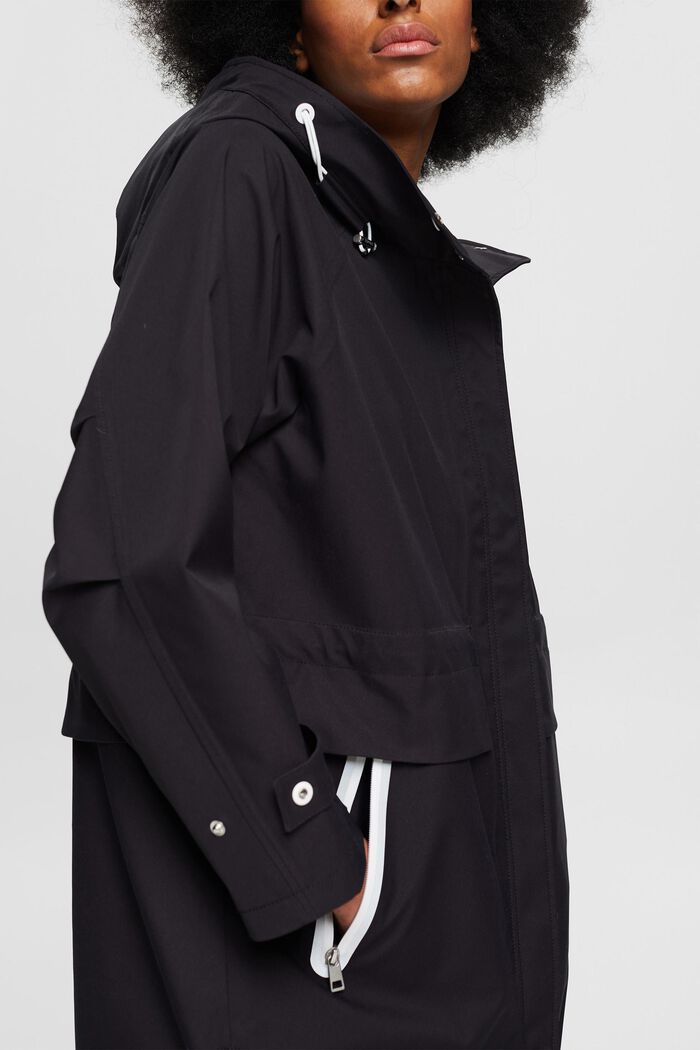 Manteau de pluie à capuche, BLACK, detail image number 2
