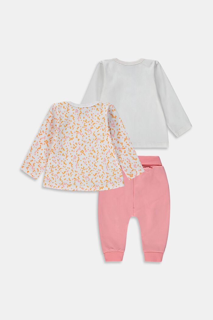 Lot mixte : cardigan, t-shirt à manches longues et pantalon, PASTEL PINK, detail image number 1