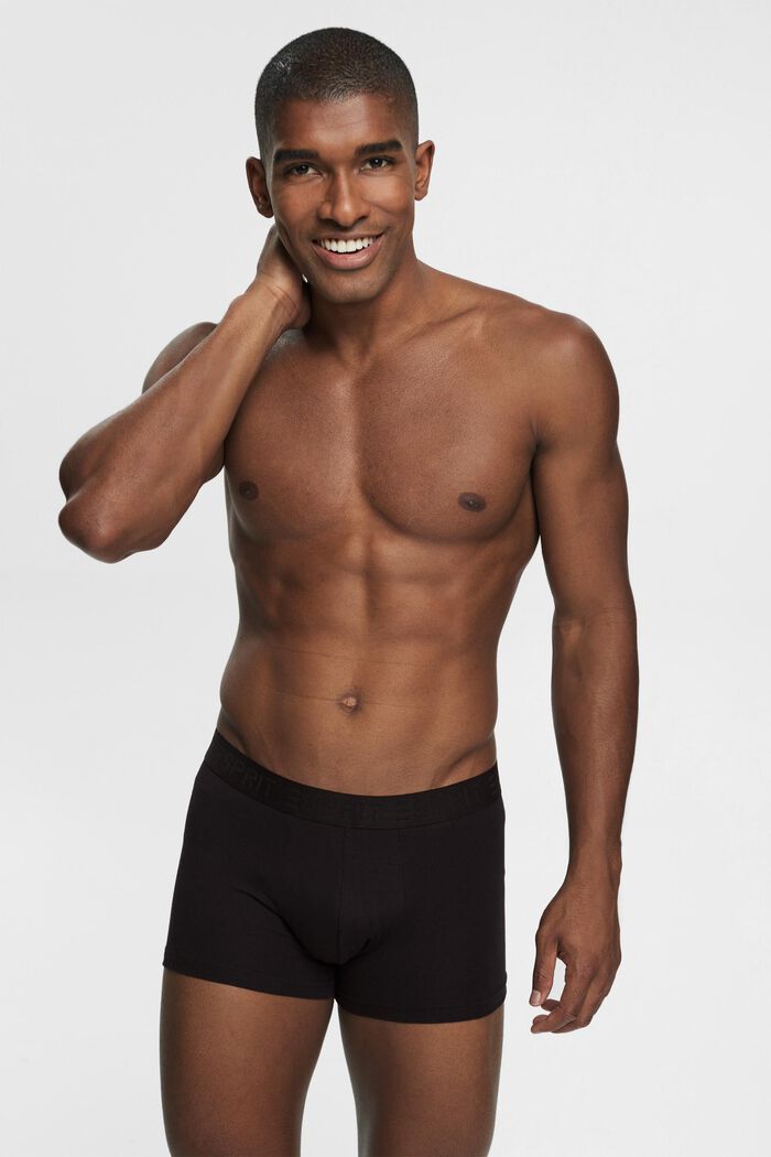 Lot de shorts courts pour Hommes en coton stretch, BLACK, detail image number 0
