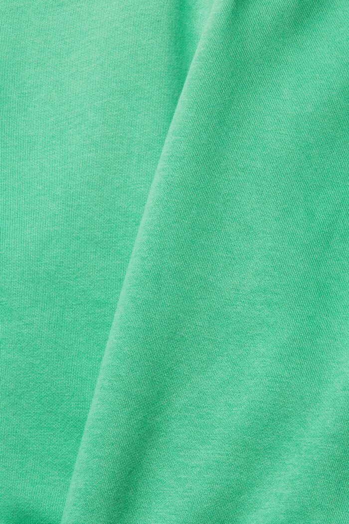 Sweat à capuche en coton biologique mélangé, GREEN, detail image number 5