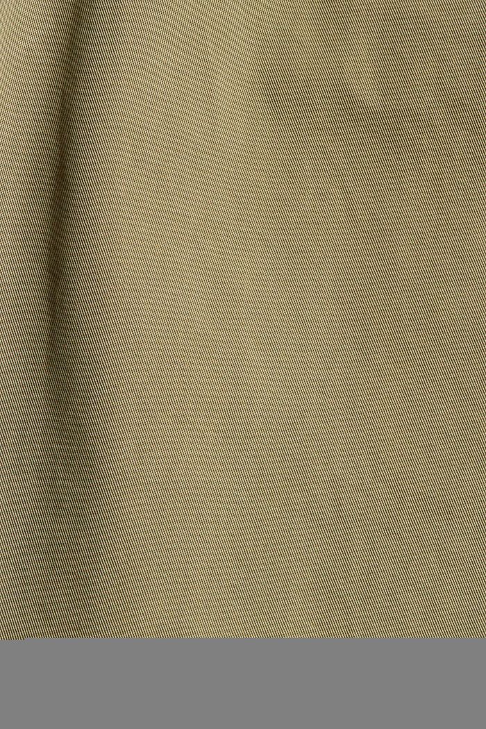 Jupe-culotte, 100% coton Pima, LIGHT KHAKI, detail image number 4