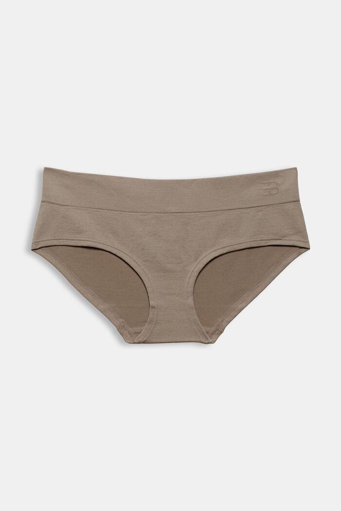 Shorty taille basse doux et confortable, LIGHT TAUPE, overview