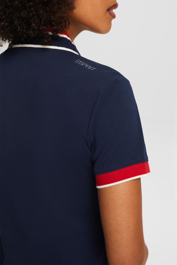 Mini-robe de style polo, NAVY, detail image number 3