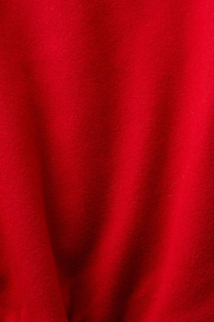 Veste Varsity en laine mélangée à étiquette, DARK RED, detail image number 5