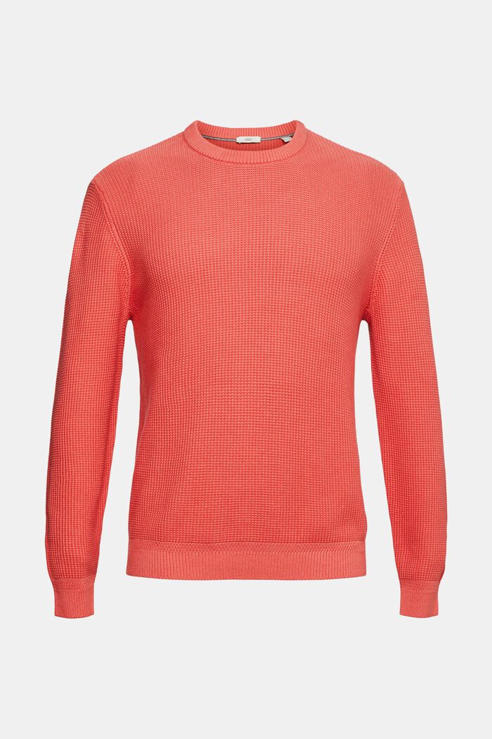 Pull-over 100 % coton, CORAL, detail image number 6