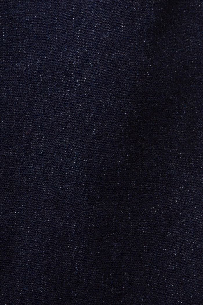 En matière recyclée : jean stretch de coupe Slim Fit à taille mi-haute, BLUE RINSE, detail image number 6