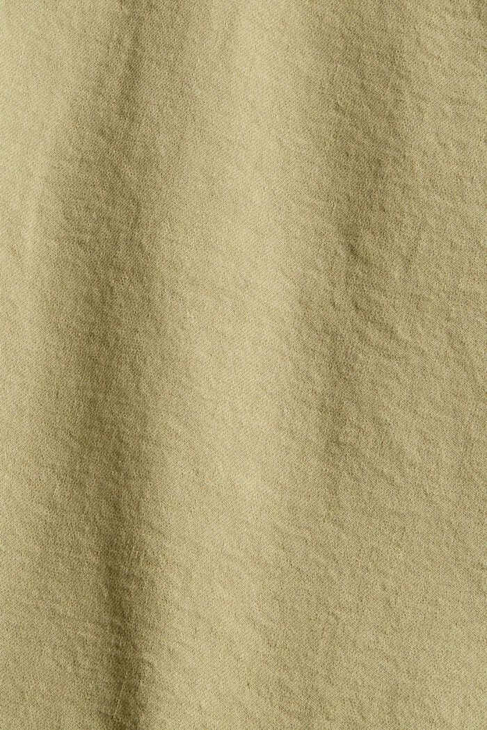 À teneur en chanvre : jupe munie d’une ceinture à nouer, LIGHT KHAKI, detail image number 4
