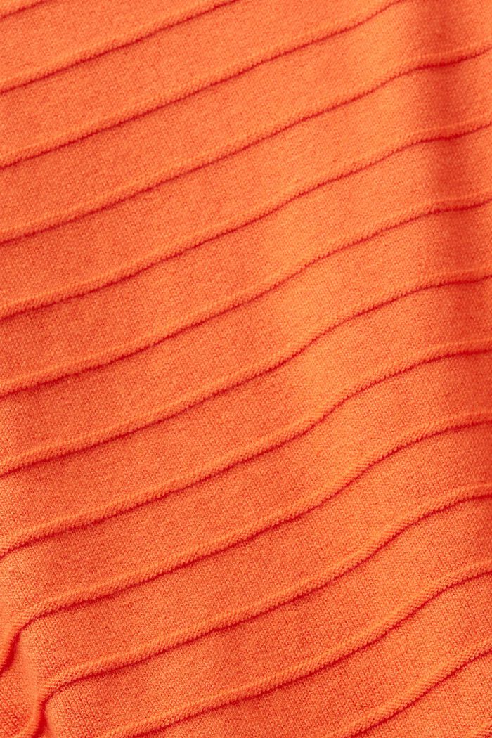 Pull-over rayé, ORANGE RED, detail image number 5