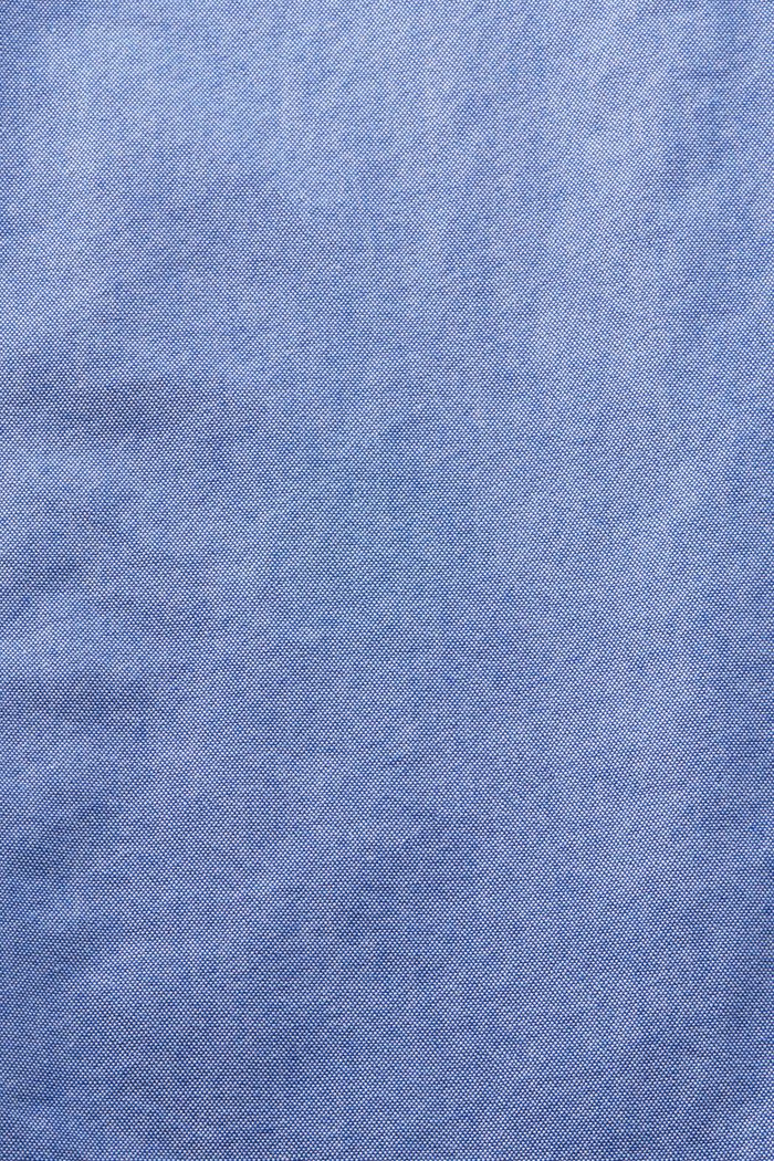 Chemise à col boutonné en popeline de coton, BRIGHT BLUE, detail image number 4