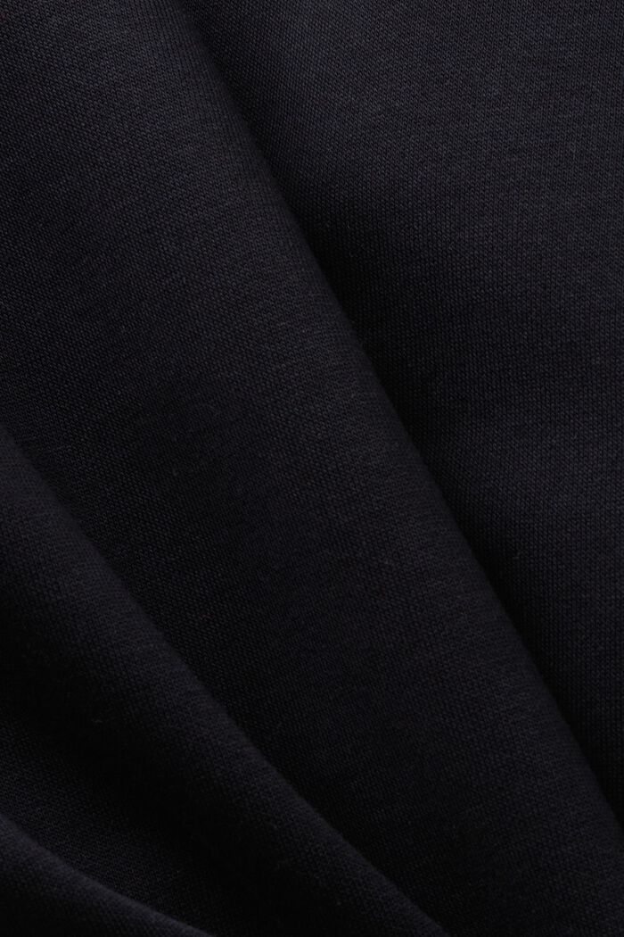 Sweat-shirt en coton mélangé, BLACK, detail image number 5