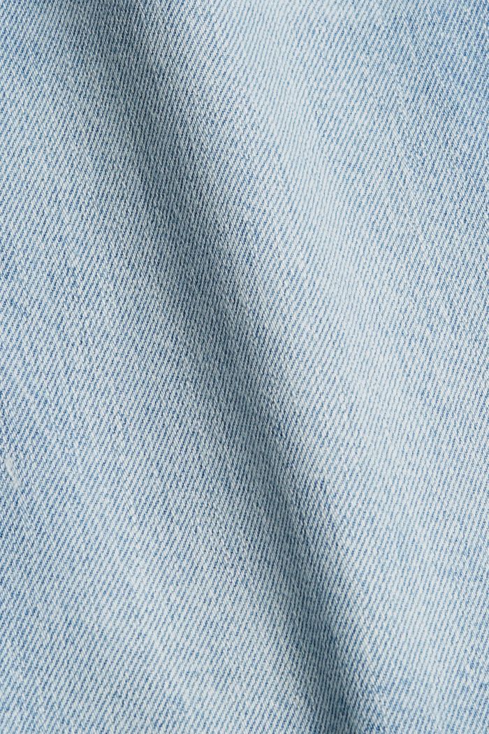 Short en jean, 100% coton biologique, BLUE LIGHT WASHED, detail image number 4