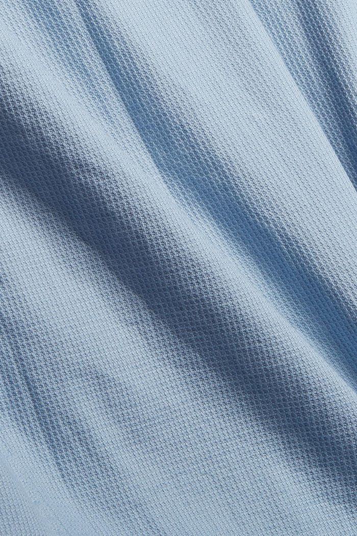 Chemise en coton à col droit, LIGHT BLUE, detail image number 4