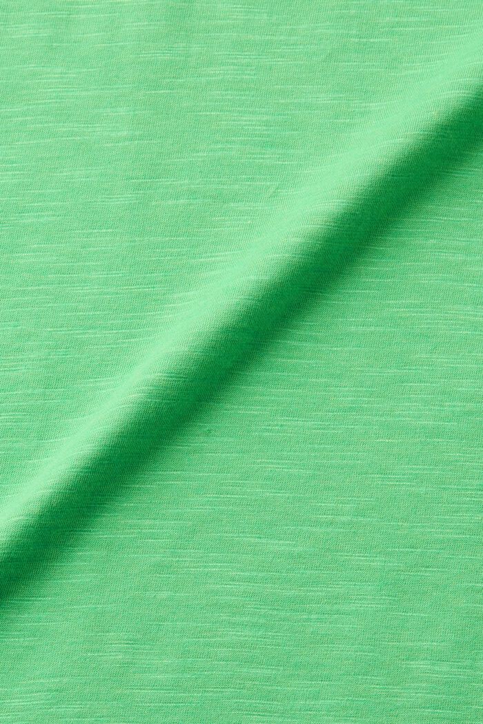 T-shirt à bords roulottés, GREEN, detail image number 5