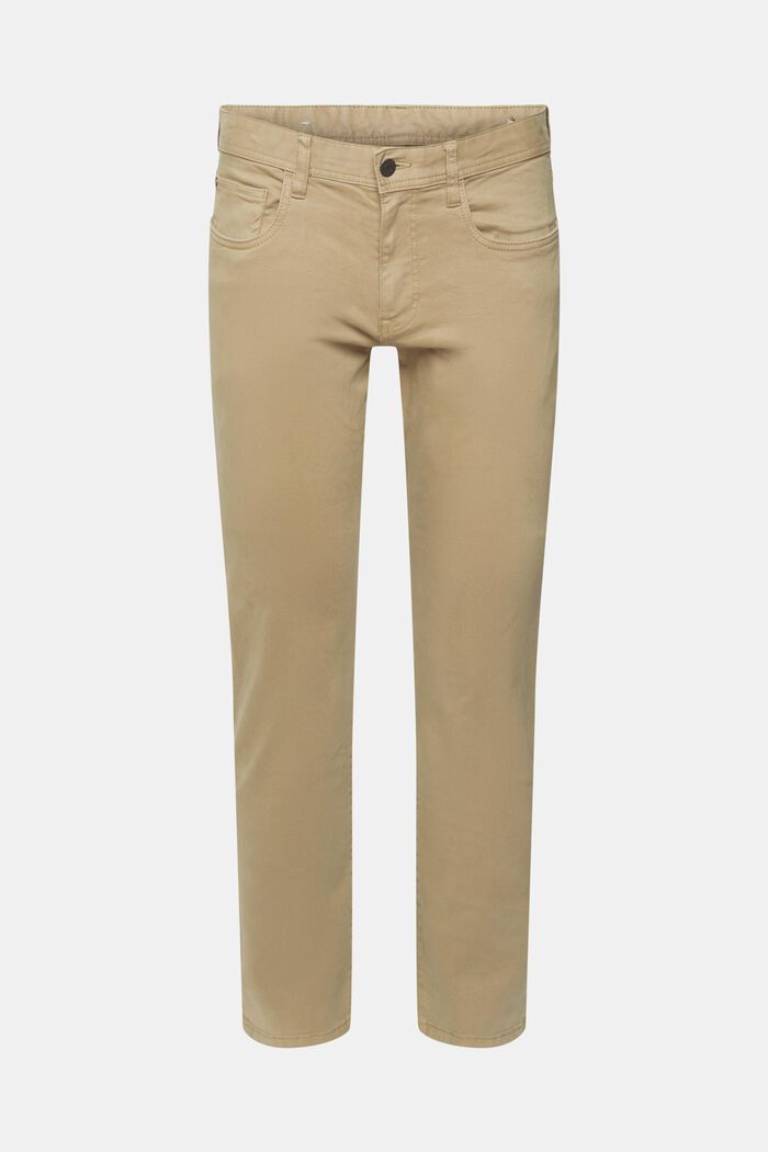 Pantalon de coupe Slim Fit, coton biologique, PALE KHAKI, detail image number 5