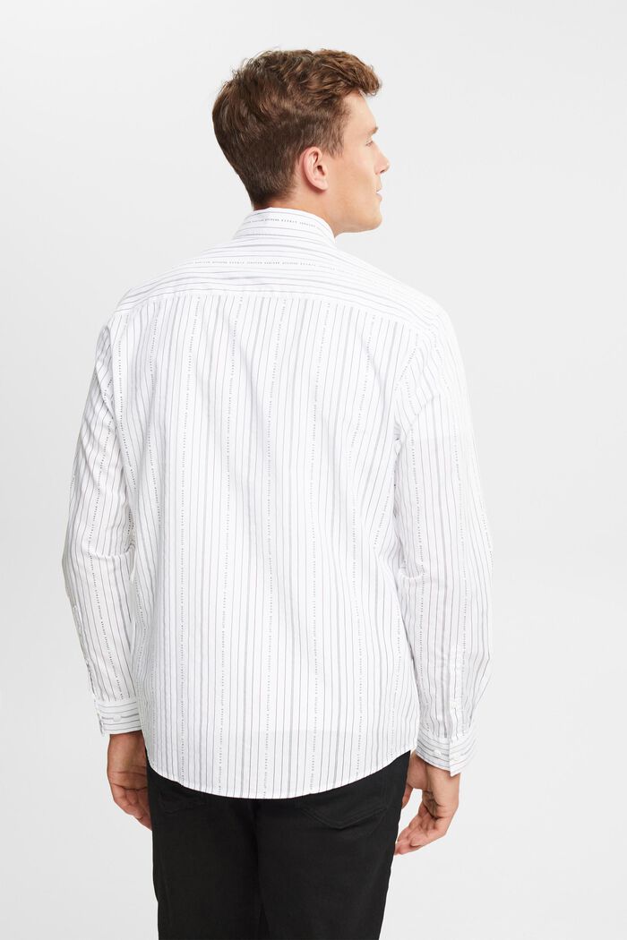 Chemise à motif à rayures, WHITE, detail image number 3