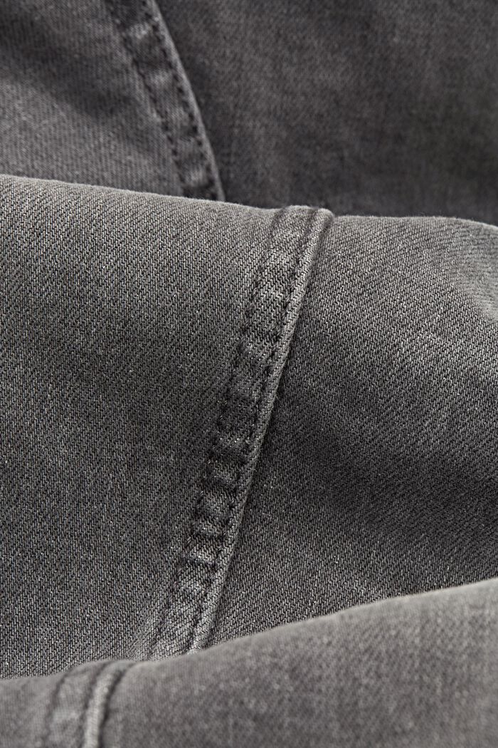 Jean stretch en coton bio, GREY MEDIUM WASHED, detail image number 1