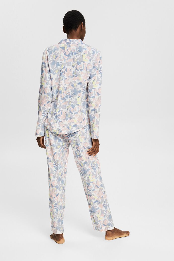 Pyjama orné d’un imprimé à fleurs, LENZING™ ECOVERO™, OFF WHITE, detail image number 1