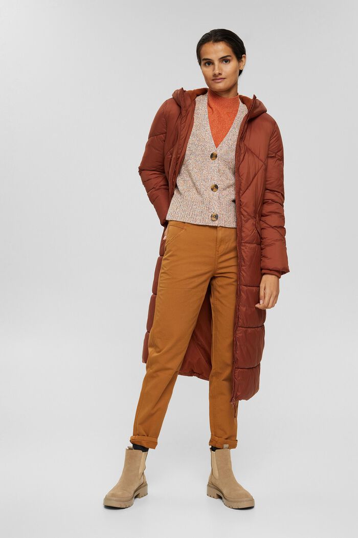 Cardigan chiné en 100 % coton, BLUSH, detail image number 1