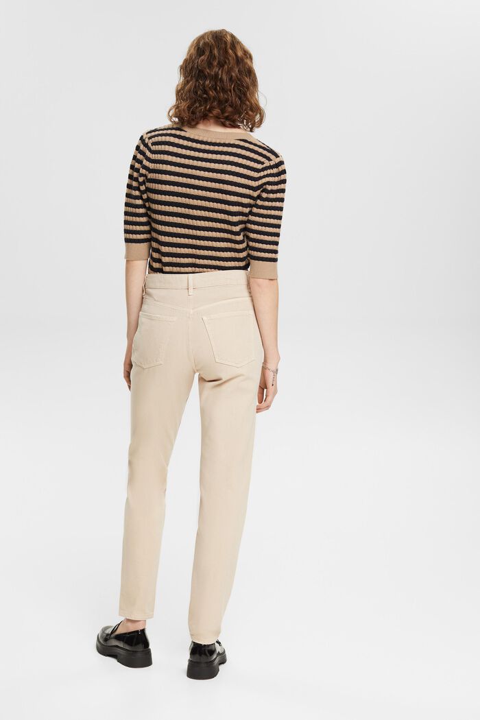 Pantalon en twill de coupe Mom, SAND, detail image number 3