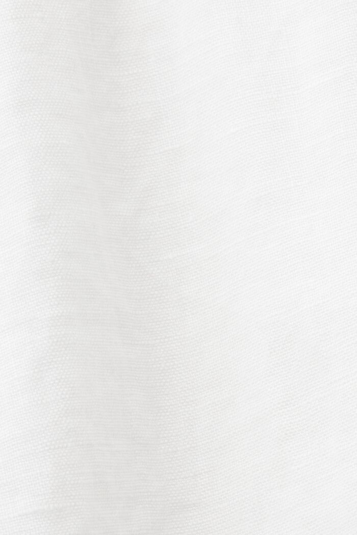 Robe portefeuille, 100 % lin, WHITE, detail image number 5