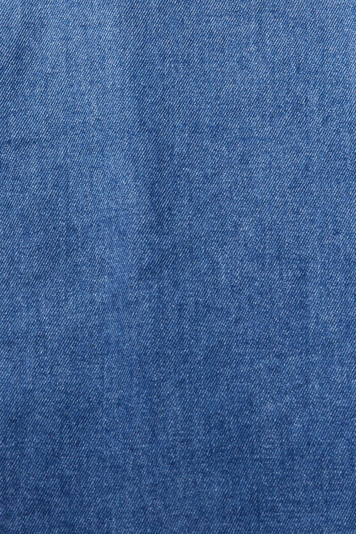 Chemise en jean à poche plaquée, BLUE MEDIUM WASHED, detail image number 5
