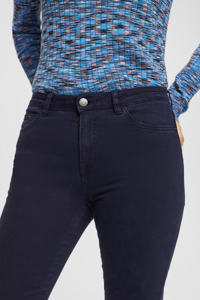 Pantalon taille mi-haute coupe Skinny Fit, NAVY, detail image number 2