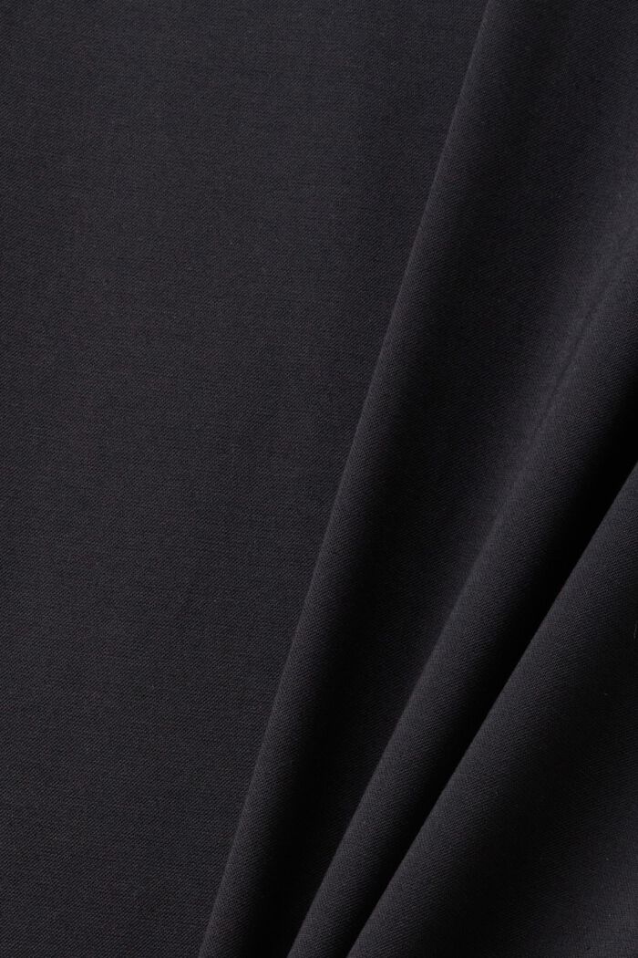Pantalon de costume en jersey de maille piquée, BLACK, detail image number 6