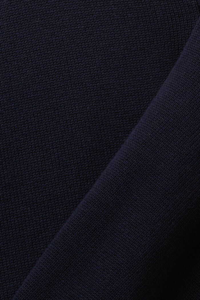 Cardigan à encolure en V en coton durable, NAVY, detail image number 4